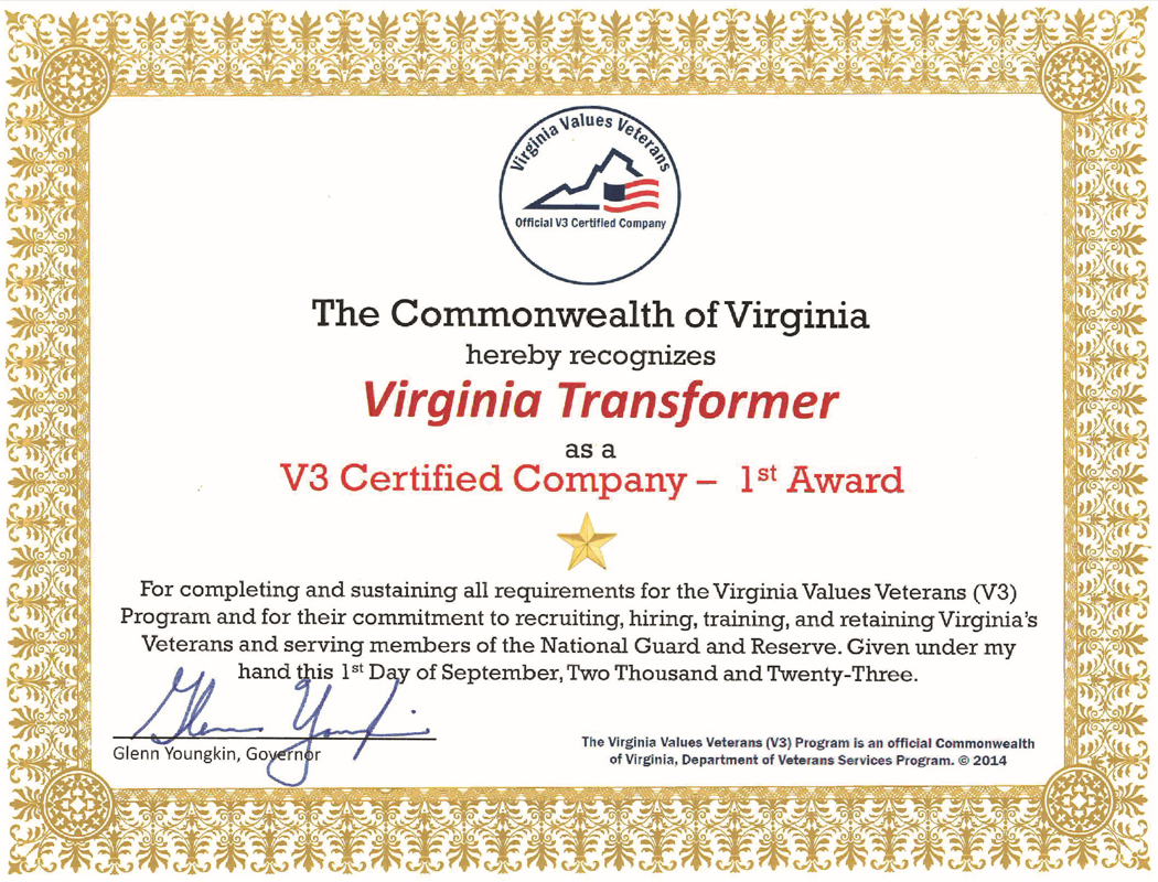 V3 Certificate Image