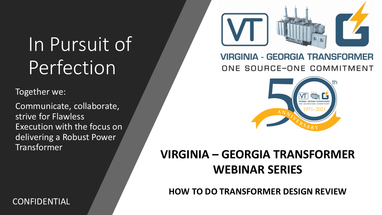 How to do transformer design review slide deck.