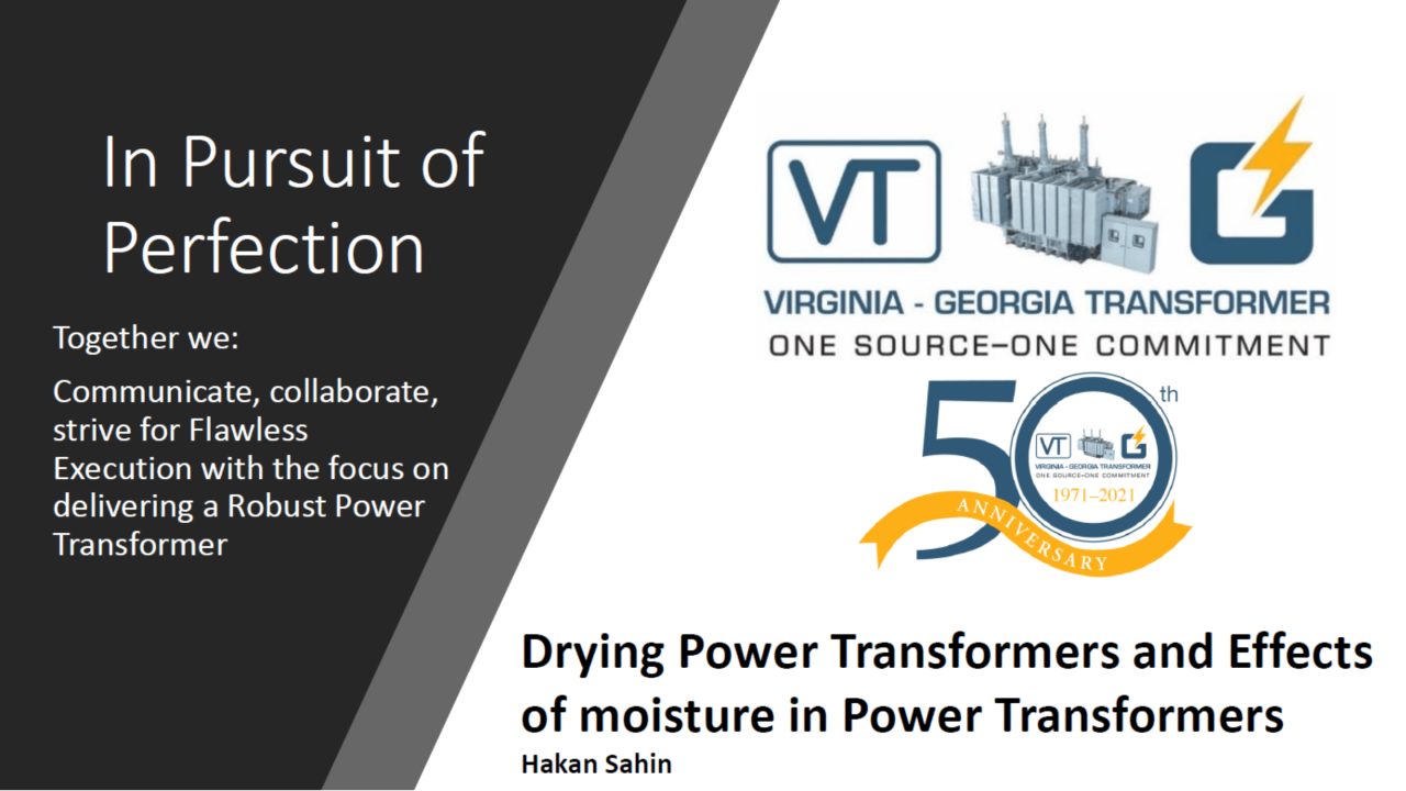 The drying of power transformers and effects of moisture cover image.