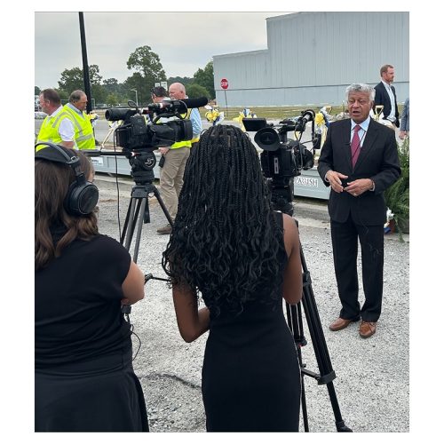 prab being interviewed at GTC Groundbreaking-1